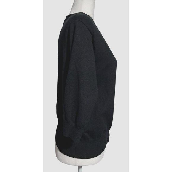 Donna Ricco Cardigan Sweater Womens Size L Silk Blend Button Front Half Sleeves - Picture 7 of 10